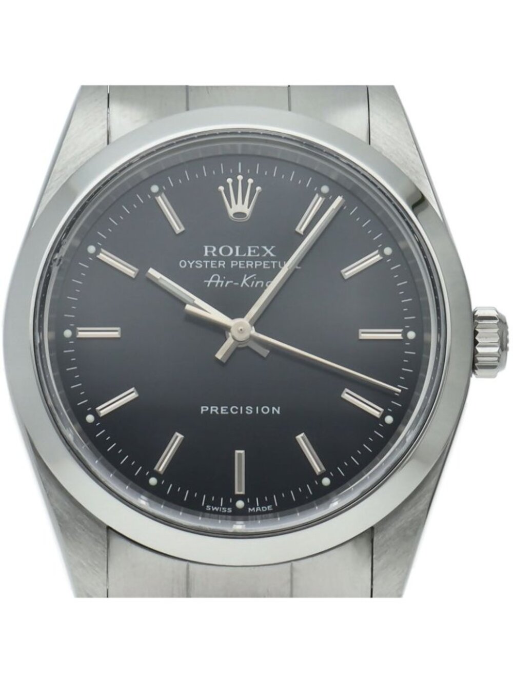Rolex Air King SS Watch Black OH